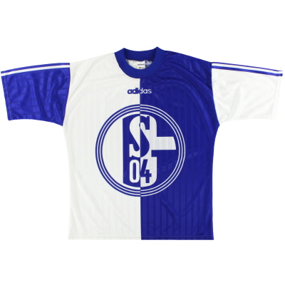 1996-97 Schalke Adidas Maillot d'entraînement XXL