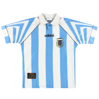 1996-98 Argentina adidas Home Maglia L.Boys