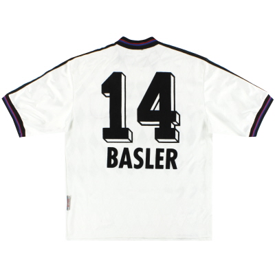1996-98 Bayern Munich adidas Maillot Extérieur Basler #14 M