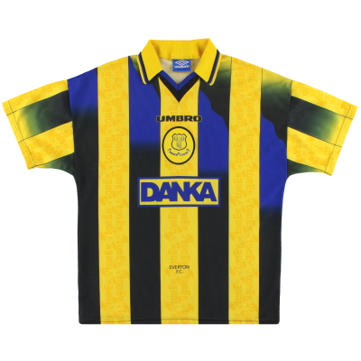 1996-98 Everton Umbro Auswärtstrikot M.