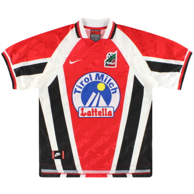 1996-98 Kemeja Rumah Nike FC Tirol Innsbruck * Mint * XL