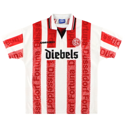1996-98 Fortuna Dusseldorf Umbro 'Signed' Home Shirt L