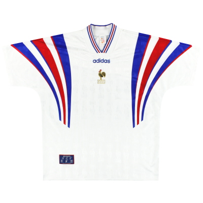 1996-98 Франция выездная рубашка adidas *Мятный* M