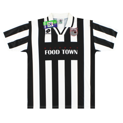 Camiseta local de Grimsby Town Lotto 1996-98 *con etiquetas* XL
