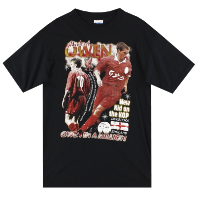 Maglietta grafica Liverpool Owen 1996-98 S