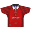 1996-98 Manchester United Umbro Home Shirt Solskjaer #20 L.Boys