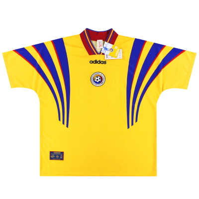 1996-98 Romania adidas Home Shirt *dengan label* XXL