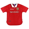 1997-00 Manchester United Umbro Champions League Home Shirt Scholes #18 L