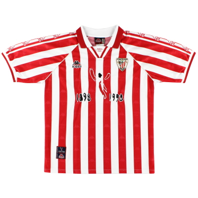 1997-98 Athletic Bilbao Kappa Centenaire Domicile Maillot XL
