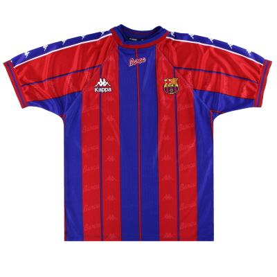 1997-98 Barcelona Kappa Maglia Home L