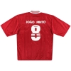1997-98 Benfica adidas Basic Home Shirt Joao Pinto # 8 * con etichette * L