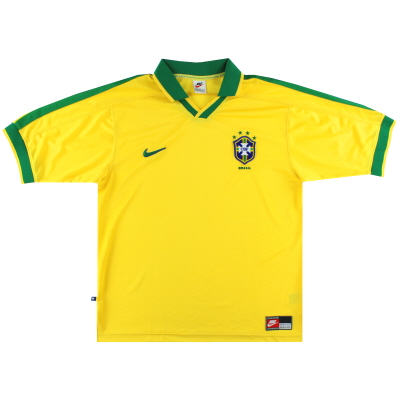 1997-98 Brazil Nike Home Shirt L 