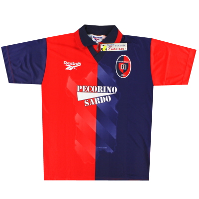 1997-98 Maillot domicile Cagliari Reebok * avec étiquettes * L