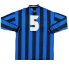 1997-98 Inter Milan Player Issue Home Shirt #5 L/S XL