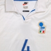 1997-98 Italy Player Issue Away Shirt #4 L/S L