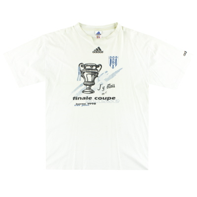 1997-98 Lausanne Sport T-shirt graphique adidas 'Finale Coupe Suisse' L