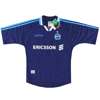 1997-98 Kaos Ketiga adidas Marseille *dengan tag* S