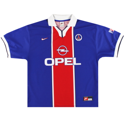 1997-98 파리 생제르맹 나이키 홈 셔츠 *민트* XL