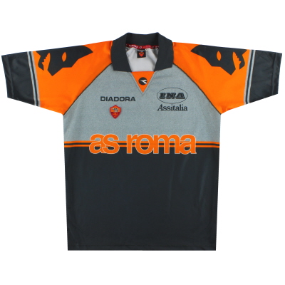 1997-98 Roma Diadora Trainingsshirt XL