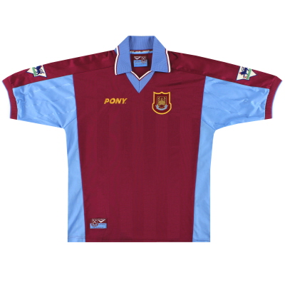 1997-98 Camiseta de la XNUMXa equipación del West Ham Pony M