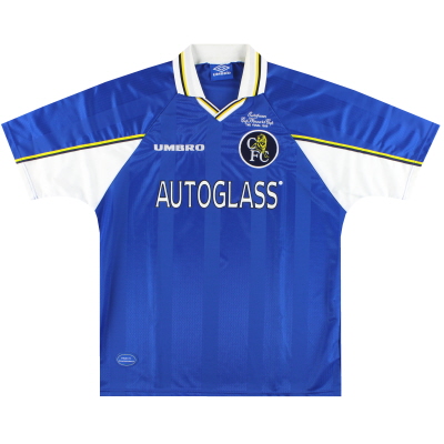 1997-99 Chelsea 'Coupe des Vainqueurs de Coupe d'Europe' Maillot Domicile * Mint * XL