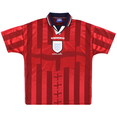 1997-99 Camiseta de la segunda equipación de Umbro de Inglaterra XL