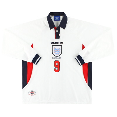 1997-99 잉글랜드 Umbro 홈 셔츠 L/S #9 XXL