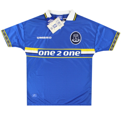 1997-99 Camiseta Everton Umbro Home *con etiquetas* L