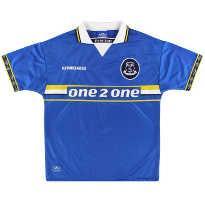 1997-99 Everton Umbro thuisshirt M