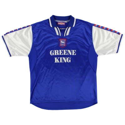 1997-99 Ipswich Punch Home Shirt XL 