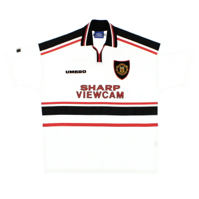 1997-99 맨체스터 유나이티드 움 브로 어웨이 셔츠 Y