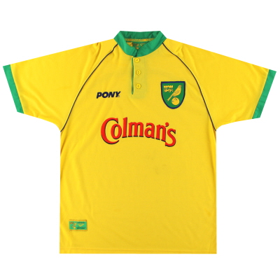 1997-99 Norwich City Pony Home Shirt *Mint* L