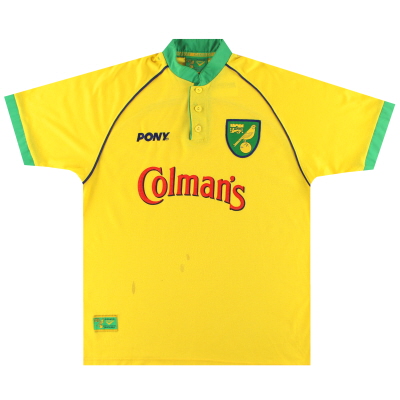 1997-99 Norwich City Pony Home Shirt M
