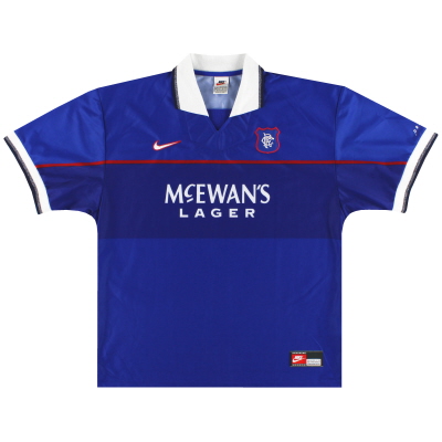 1997-99 Rangers Nike Home Shirt XXL 