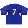 1997-99 Rangers Nike Home Shirt #7 L/S XL