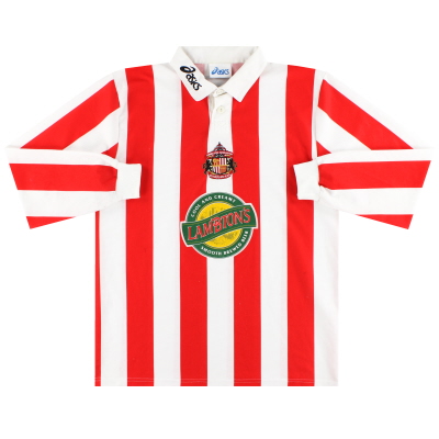 Kemeja Kandang Asics Sunderland 1997-99 L/SL
