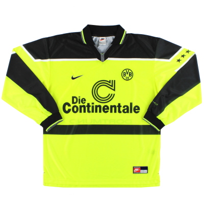 1997 Borussia Dortmund Nike Home Shirt L/S *Mint* L 