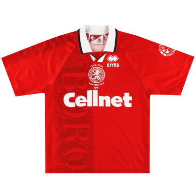 1997 Middlesbrough 'Coca Cola Cup Finalists' Home Shirt XL.Boys 