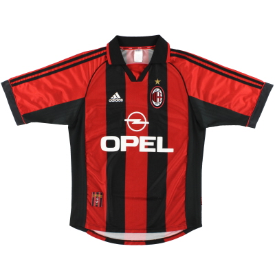 1998-00 AC Milan adidas Home Shirt L.Boys 