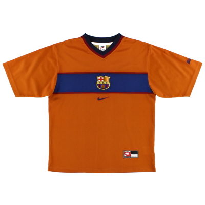 1998-00 Barcelona Nike Camiseta básica de tercera S