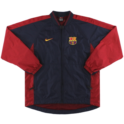 1998-00 Barcelona Nike Full Zip Giacca antipioggia M