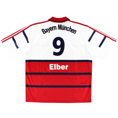 1998-00 Bayern Munich Away Shirt Elber #9 XL 