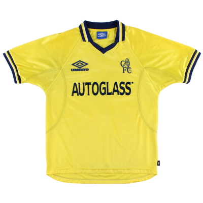 Camiseta de la tercera equipación Chelsea Umbro 1998-00 *Como nueva* XL