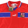 1998-00 Tschechische Republik Puma Player Issue Heimtrikot L/S *mit Etiketten* XXL