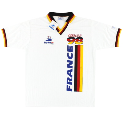 1998-00 Allemagne 'France 98' Chemise de fan graphique *avec étiquettes* L/XL