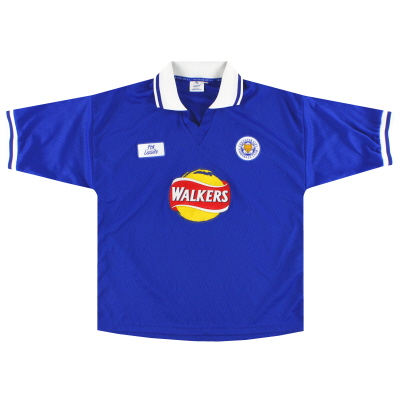 1998-00 Leicester Fox ocio casa camiseta L