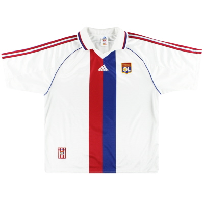 1998-00 Lyon adidas Kemeja Kandang XL