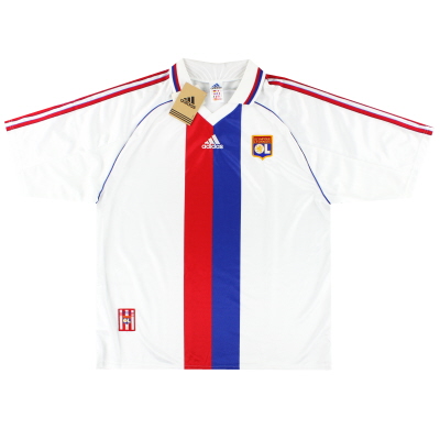 1998-00 리옹 아디다스 홈 셔츠 *태그 포함* XL