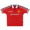 1998-00 Manchester United Umbro Home Shirt Beckham #7 Y