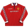 1998-00 Manchester United Umbro Home Shirt Yorke #19 L/S XXL